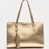 Sami Tote Tumbled Leather Platino