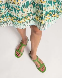 Kiki Mini Dot Flat Green -clothing ANNA SLOPE MEADOW 07