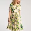 Anna Slope Arm Dress Tuileries Oyster Green