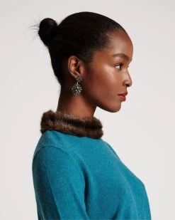 Aude Sweater Turquoise 10 Aude Sweater Turquoise -clothing AUDE BLUE 05