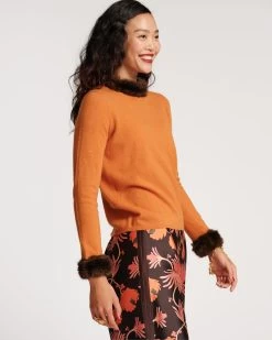 Aude Sweater Spice -clothing AUDE ORANGE 03