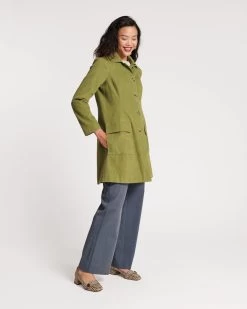 Barn Jacket Mini Wale Corduroy Moss Green -clothing BARN GREEN 02