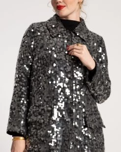 Barn Sequin Jacket Black -clothing BARN SEQUIN 4