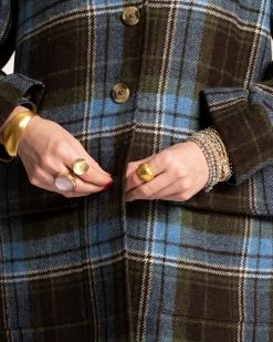 Wool Barn Jacket Stonegate Plaid -clothing BARN STONEGATE 04