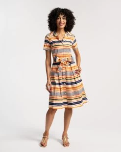 Bella Dress Regatta Stripe