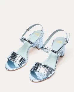 Bettina Sandal Disco Leather Celeste -clothing BETTINADL CELEST 04