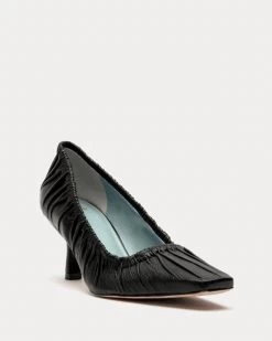 Britta Ruched Heel Glove Nappa Black -clothing BRITTAGN BLACK 02