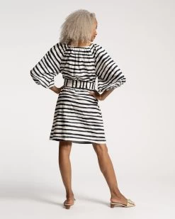 Bliss Mini Painterly Stripe Black White -clothing Bliss Maxi Painterly Stripe Blk0101