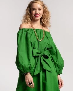 Bliss Midi Dress Green -clothing Bliss Midi Green 06