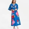 Delightful Caftan Peony Garden Blue Multi