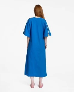 Delightful Caftan Peony Garden Blue Multi -clothing CAFTAN PEONYGARDEN blue 04