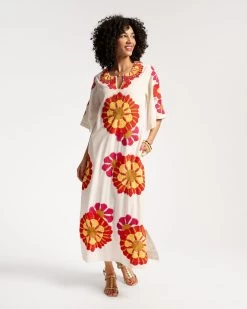 Delightful Caftan Sunrise Oyster Multi