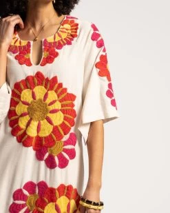 Delightful Caftan Sunrise Oyster Multi -clothing CAFTAN SUNRISE WHITE 04