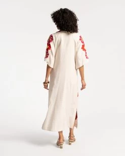 Delightful Caftan Sunrise Oyster Multi -clothing CAFTAN SUNRISE WHITE 06 scaled