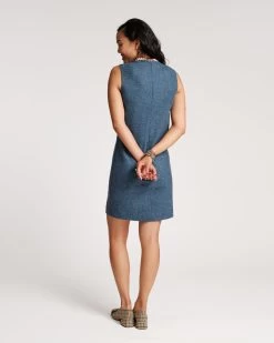 Callista Wool Twist Dress Light Blue -clothing CALLISTA DRESS 03