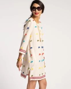 Capri Tunic Dobby Dots -clothing CAPRI POMPOM 02 scaled