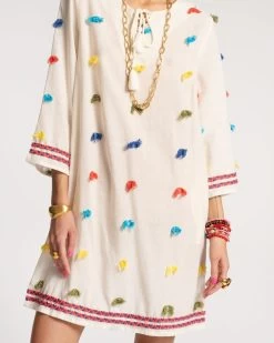 Capri Tunic Dobby Dots -clothing CAPRI POMPOM 04 scaled