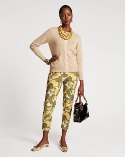 Helen Wool Cardigan Gold -clothing CARDI SPARKLE 01