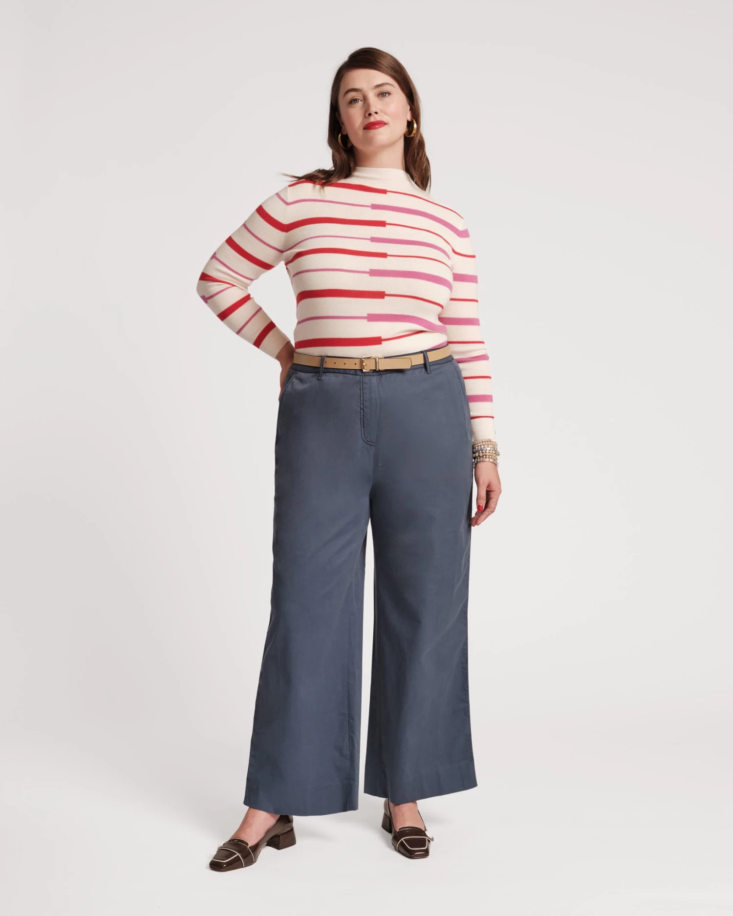 Charlotte Pant Cotton Navy 2 Charlotte Pant Cotton Navy - Image 2