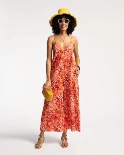 Cheree Jumpsuit Rose Bud Red Pink -clothing CHEREE RED 01