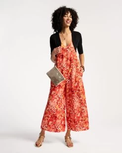 Cheree Jumpsuit Rose Bud Red Pink