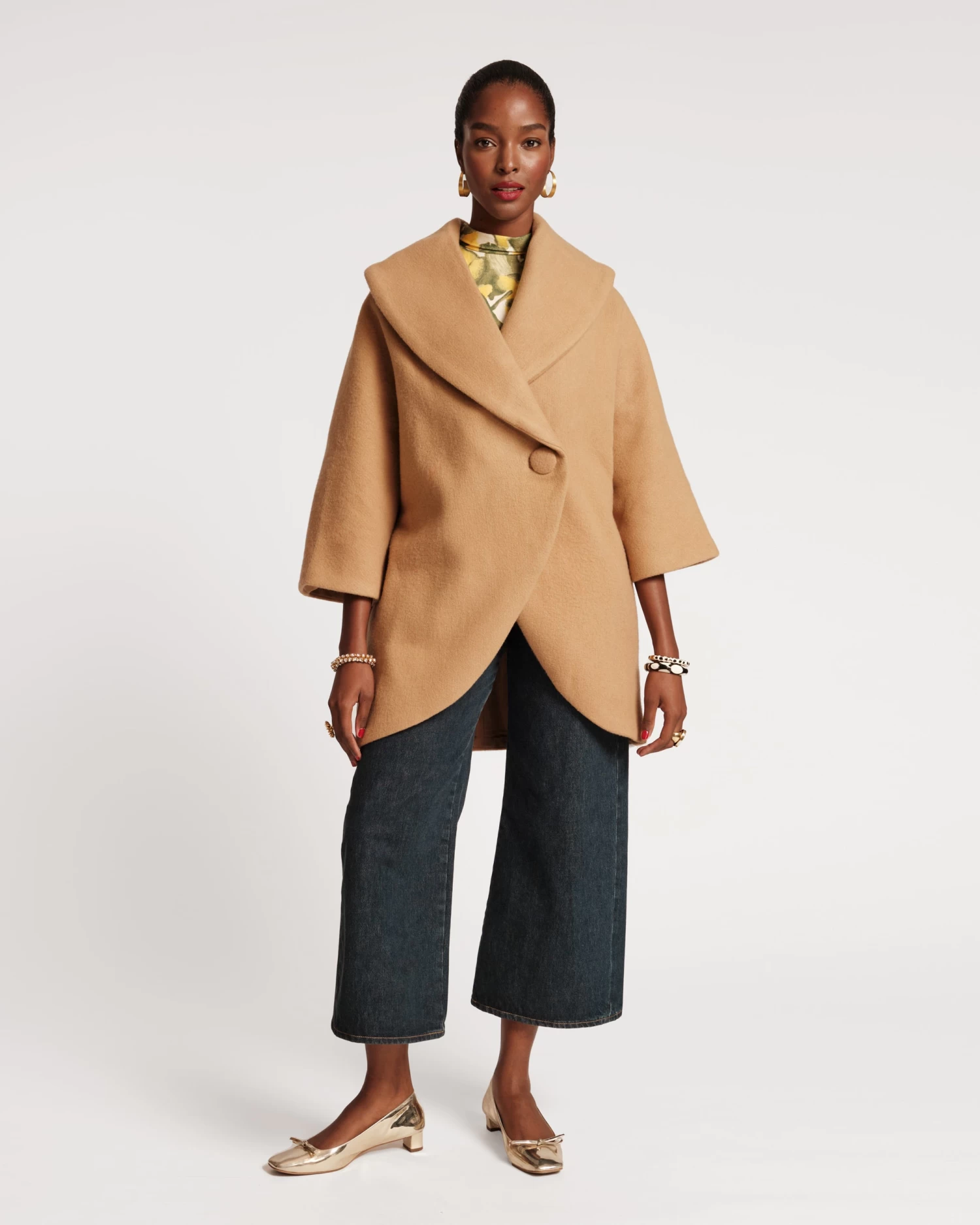 Cocoon Wool Coat Camel 2 Cocoon Wool Coat Camel - Image 2