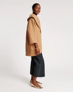 Cocoon Wool Coat Camel 6 Cocoon Wool Coat Camel -clothing COCOON CAMEL 03
