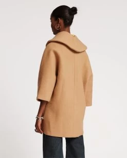 Cocoon Wool Coat Camel 7 Cocoon Wool Coat Camel -clothing COCOON CAMEL 04