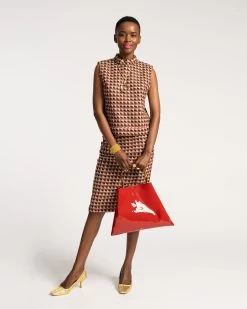 Colette Top Basketweave Plaid Wool -clothing COLETTE BASKETWEAVE 01