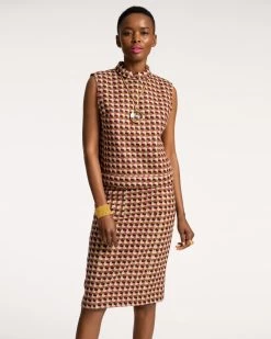 Colette Top Basketweave Plaid Wool