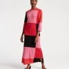 Cozy Maxi Dress Colorblock