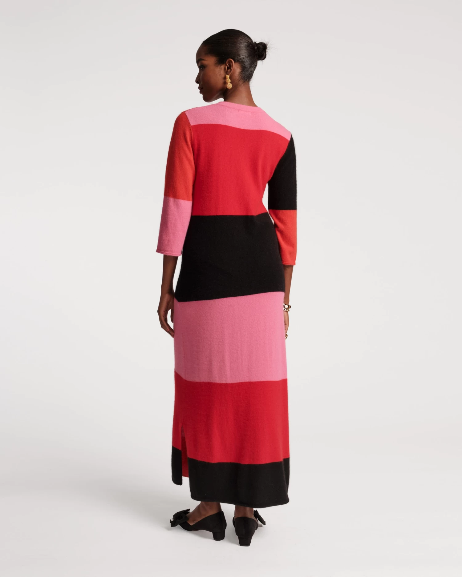 Cozy Maxi Dress Colorblock 3 Cozy Maxi Dress Colorblock - Image 3