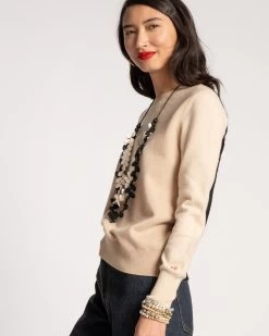 Colorblock Crewneck Natural -clothing COLORBLOCK SWEATER NEUTRAL 03