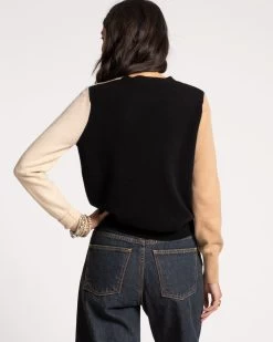 Colorblock Crewneck Natural -clothing COLORBLOCK SWEATER NEUTRAL 04