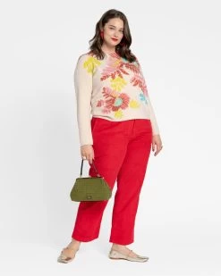 Chloe Corduroy Pant Red 11 Chloe Corduroy Pant Red -clothing Chloe red 06