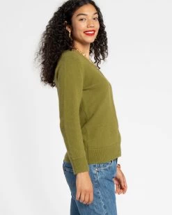 Collegiate Sweater Green -clothing Collegiate olive 02