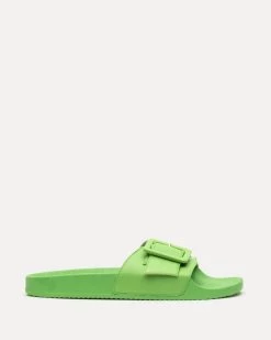 Daisy Slide Vegan Leather Green -clothing DAISYVL GREEN 01