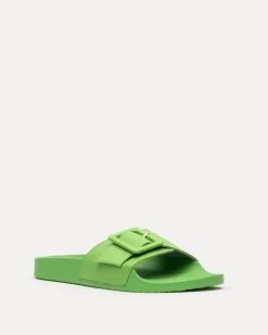Daisy Slide Vegan Leather Green -clothing DAISYVL GREEN 02
