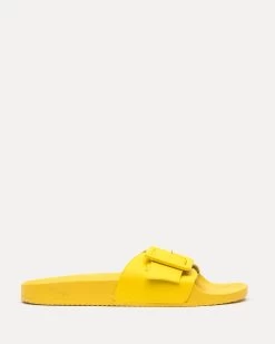 Daisy Slide Vegan Leather Yellow -clothing DAISYVL YELLOW 01