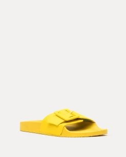Daisy Slide Vegan Leather Yellow -clothing DAISYVL YELLOW 02