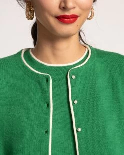 Darling Cardigan Merino Green -clothing DARLING GREEN 06