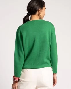 Darling Cardigan Merino Green -clothing DARLING GREEN 09