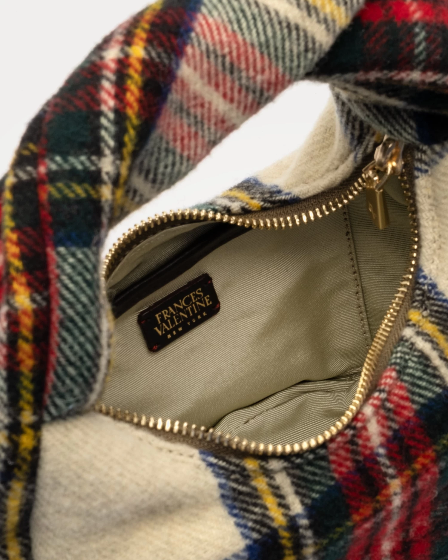 Cece Small Hobo Wool Christmas Plaid 3 Cece Small Hobo Wool Christmas Plaid - Image 3