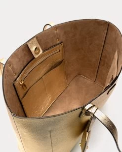 Trixie Tote Tumbled Leather Platino -clothing DSCF0112