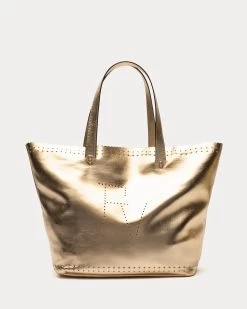 Carlos Tote Leather Platino