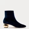 Marnie Boot Stretch Velvet Navy