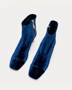 Marnie Boot Stretch Velvet Navy -clothing DSCF0747