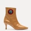 ZsaZsa Boot Soft Patent Camel Red