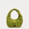 Cece Small Hobo Velvet Green