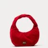 Cece Small Hobo Velvet Cranberry